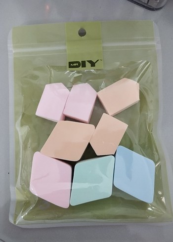 Pastel Renkli Çoklu Makyaj Süngeri Seti