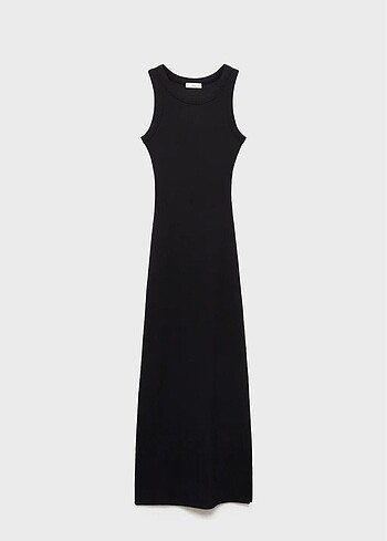 pull and bear siyah uzun elbise