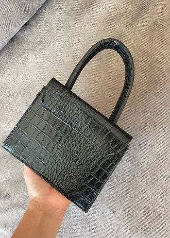 Jacquemus Jacquemus Siyah Yılan Desenli Deri Çanta