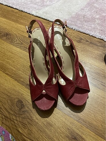 39 Beden bordo Renk Nine west topuklu ayakkabı