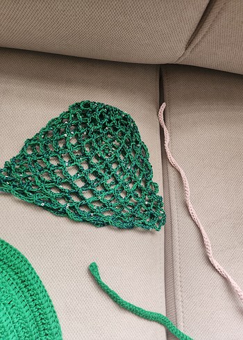 Örgü Yeşil Bohem Bikini Takımı 36 38 uygun - Görsel 2