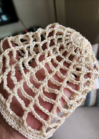 Bej Örgü Bohem Kadın Bere - Görsel 2