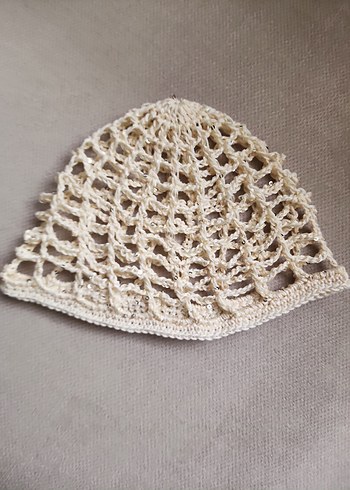 Bej Örgü Bohem Kadın Bere - Görsel 3