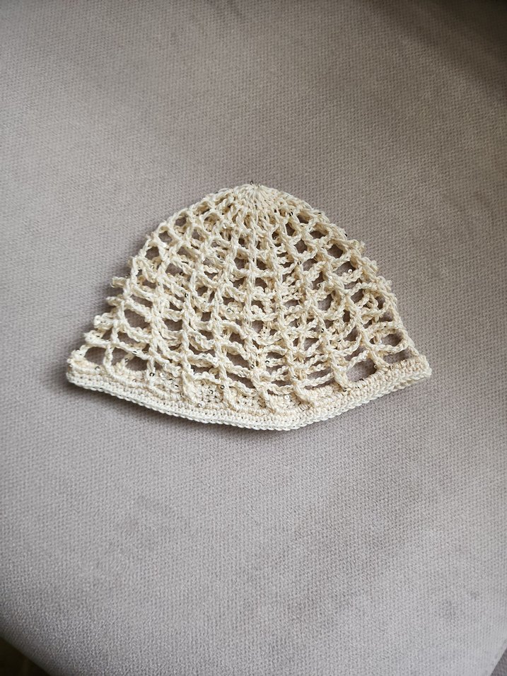 Bej Örgü Bohem Kadın Bere - Görsel 4