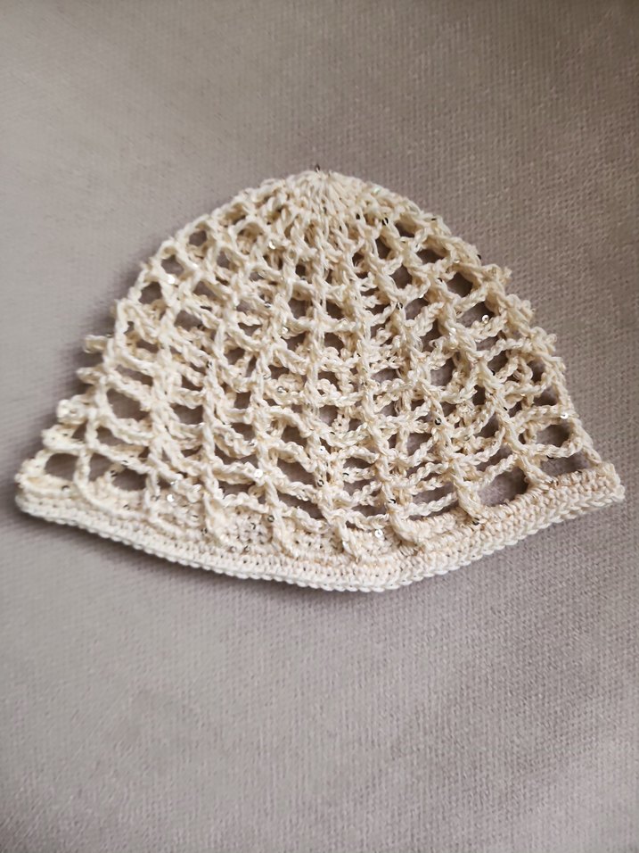 Bej Örgü Bohem Kadın Bere - Görsel 3