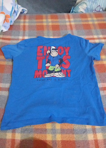 Mavi Baskılı erkek Çocuk Tişörtü - Görsel 2