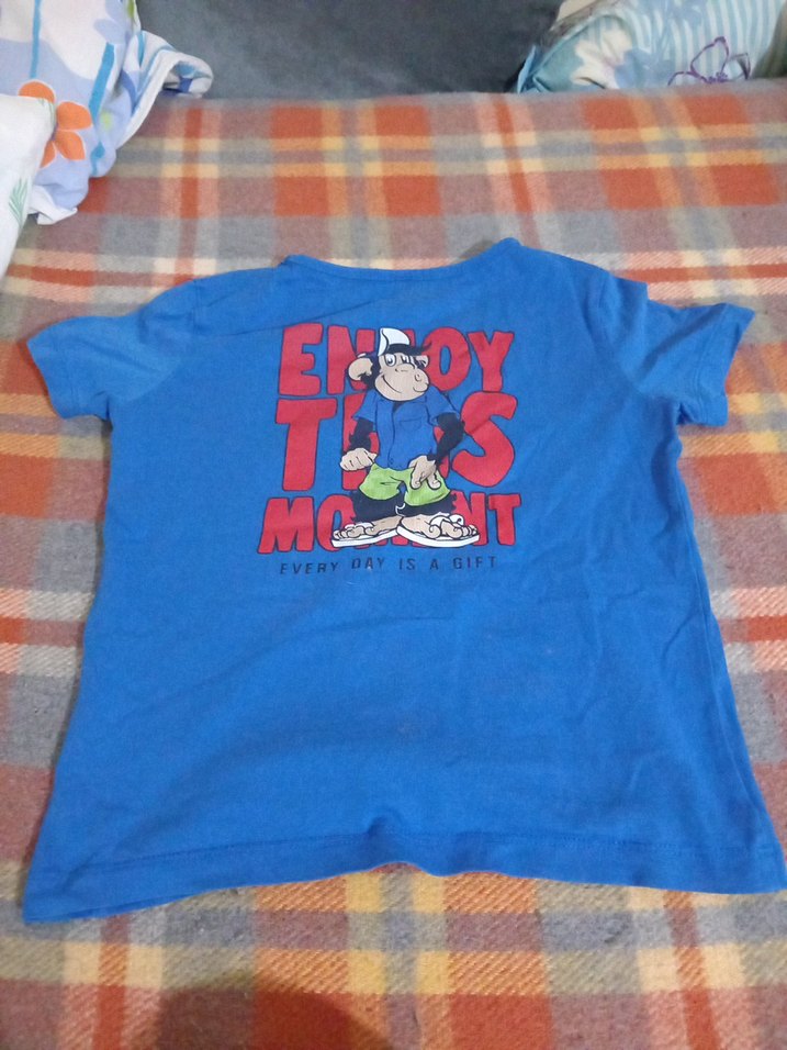 Mavi Baskılı erkek Çocuk Tişörtü - Görsel 2