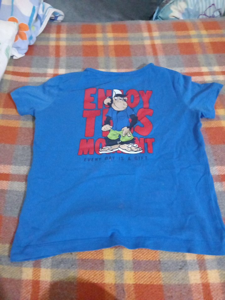 Mavi Baskılı erkek Çocuk Tişörtü - Görsel 3