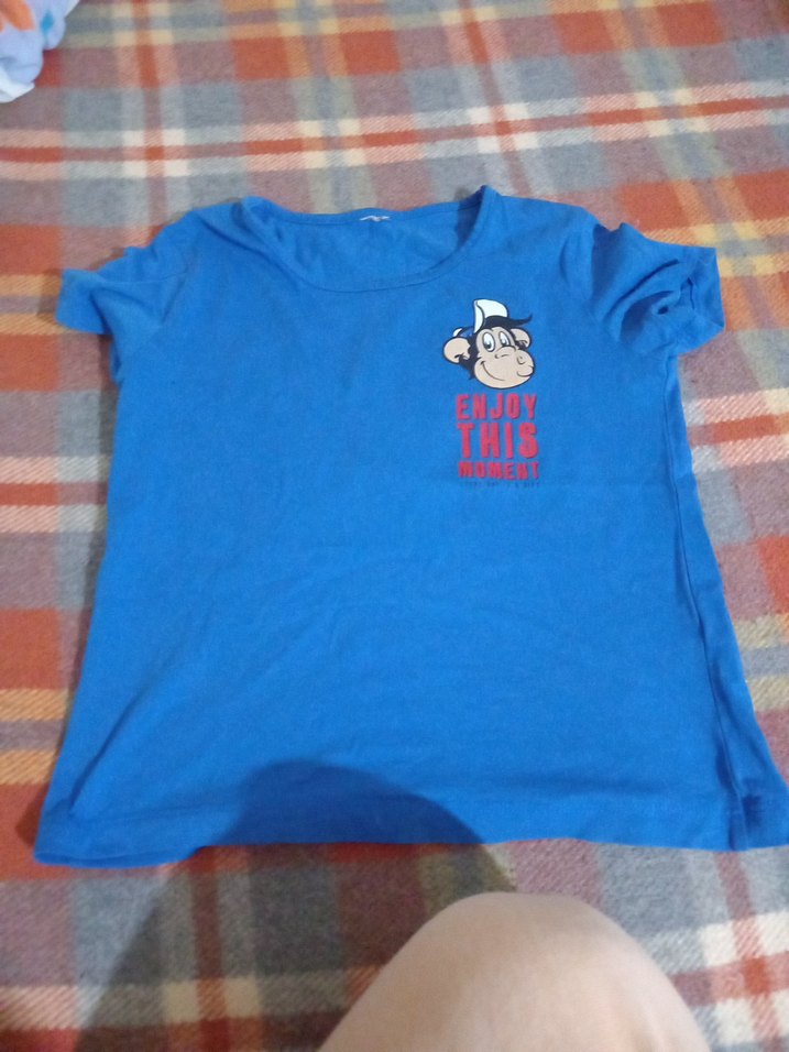 Mavi Baskılı erkek Çocuk Tişörtü - Görsel 4