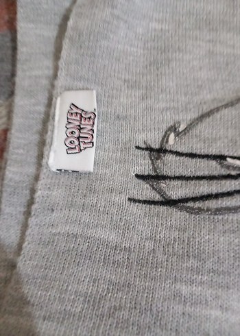 Gri Nakışlı Çocuk Bere ve Atkı Seti - Görsel 7