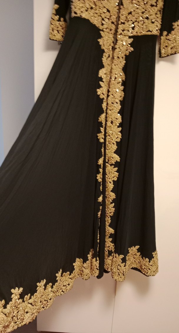 önü fermuarlı resimdeki gibi abiye dar beden - Görsel 3