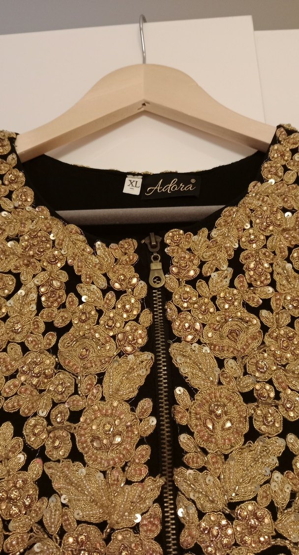 önü fermuarlı resimdeki gibi abiye dar beden - Görsel 2