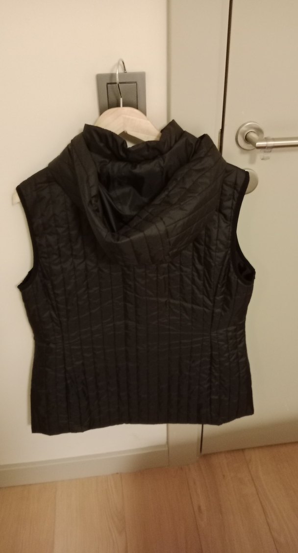 Düğmeli Siyah Kadın Yelek - Görsel 2