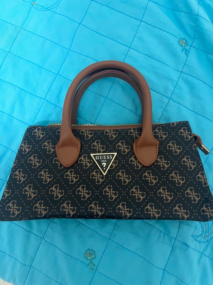 Guess Monogramlı Kahverengi El Çantası — görsel 2/3