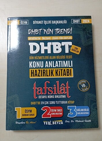 DHBT 2024 YediBeyza Yayınları (Sıfır Gibi) 