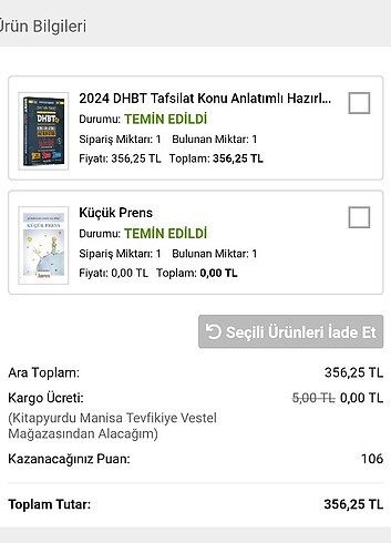 DHBT 2024 YediBeyza Yayınları (Sıfır Gibi)