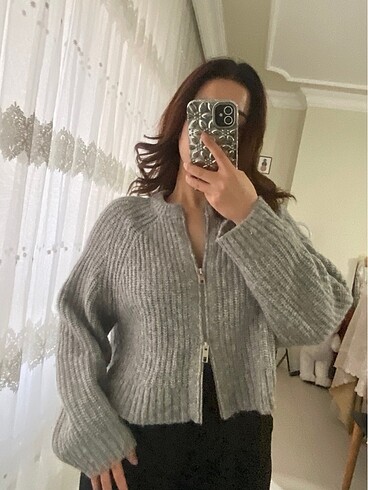 Stradivarius Gri hırka