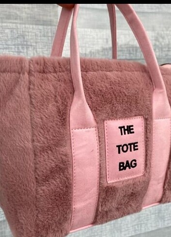 Pudra Peluş The Tote Bag Çanta 