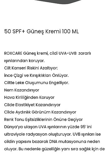 La Roche Posay Güneş kremi .100 ml