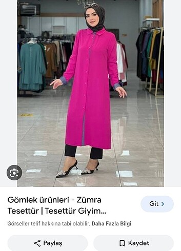 Uzun tesettür gömlek 