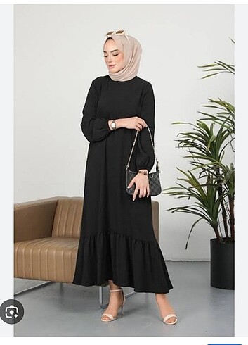 Zara Siyah düz elbise 