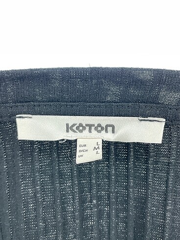l Beden siyah Renk Koton Bluz %70 İndirimli.