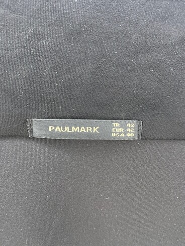 42 Beden siyah Renk Paulmark Ceket %70 İndirimli.