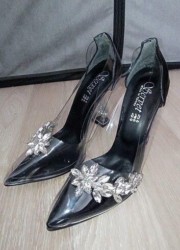 Diğer Şeffaf topuklu stiletto