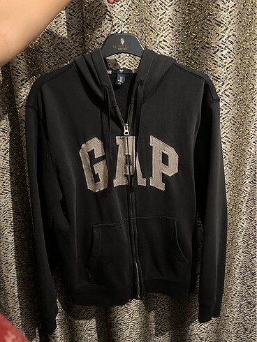 Gap gap lacivert kapusonlu fermuarli ceket