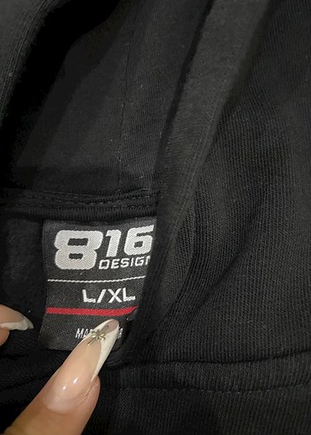 Leopar Desenli Fiyonk Baskılı Kapüşonlu Sweatshirt - Görsel 3