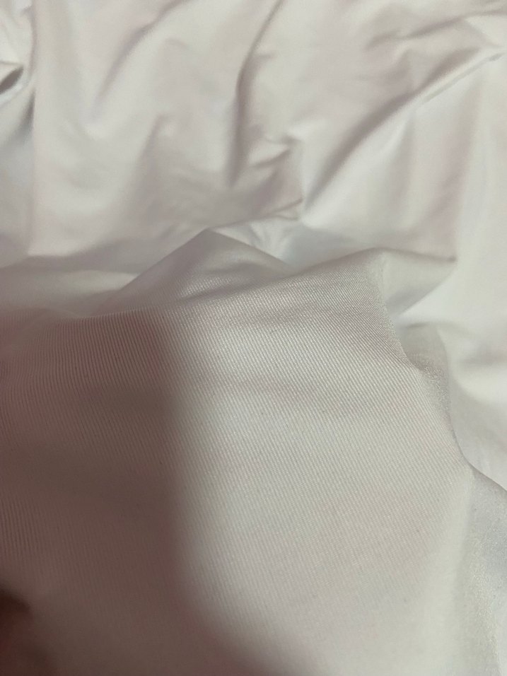 Beyaz Kadın Balıkçı Yaka Uzun Kollu Basic Tişört - Görsel 3