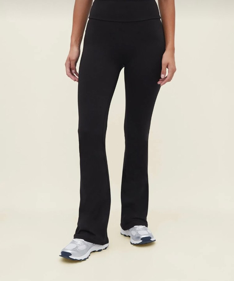 Bershka siyah ispanyol paça tayt - Görsel 2