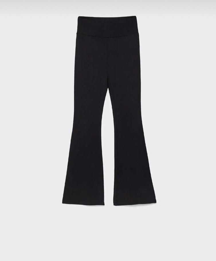 Bershka siyah ispanyol paça tayt - Görsel 5