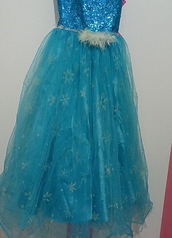 6 Yaş Beden Elsa elbise