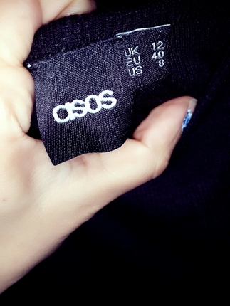 Asos sıyah askı detaylı MIDI elbıse