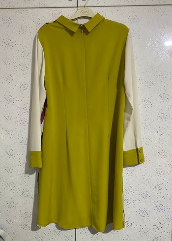 Çizgili, Pilili, Uzun Kollu Kadın Tunik - Görsel 2