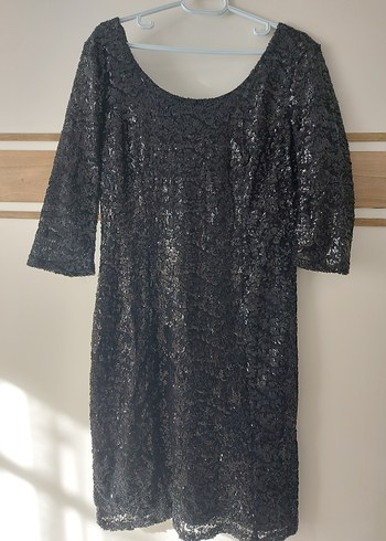 Siyah payetli Abiye Elbise - Görsel 2