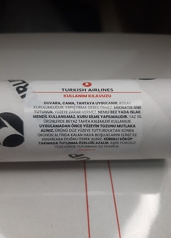 Beden beyaz Renk Şeffaf Notluk not tutmak THY