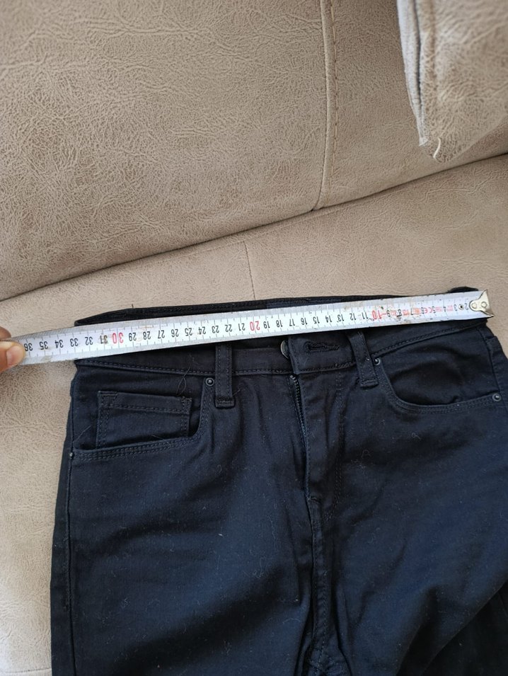 Siyah  Kadın Kot Pantolon - Görsel 3