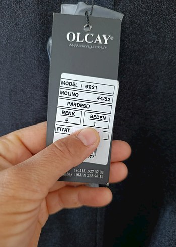 Düğmeli Siyah Uzun Kadın Kaban - Görsel 4