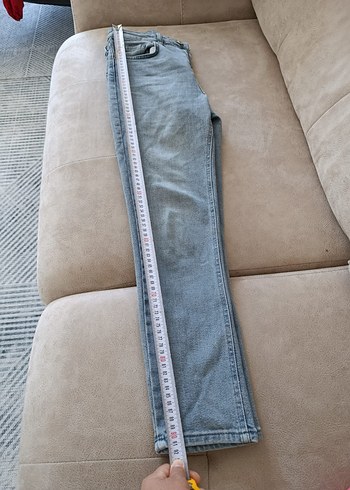 Gri Regular Fit Kadın Denim Pantolon - Görsel 2