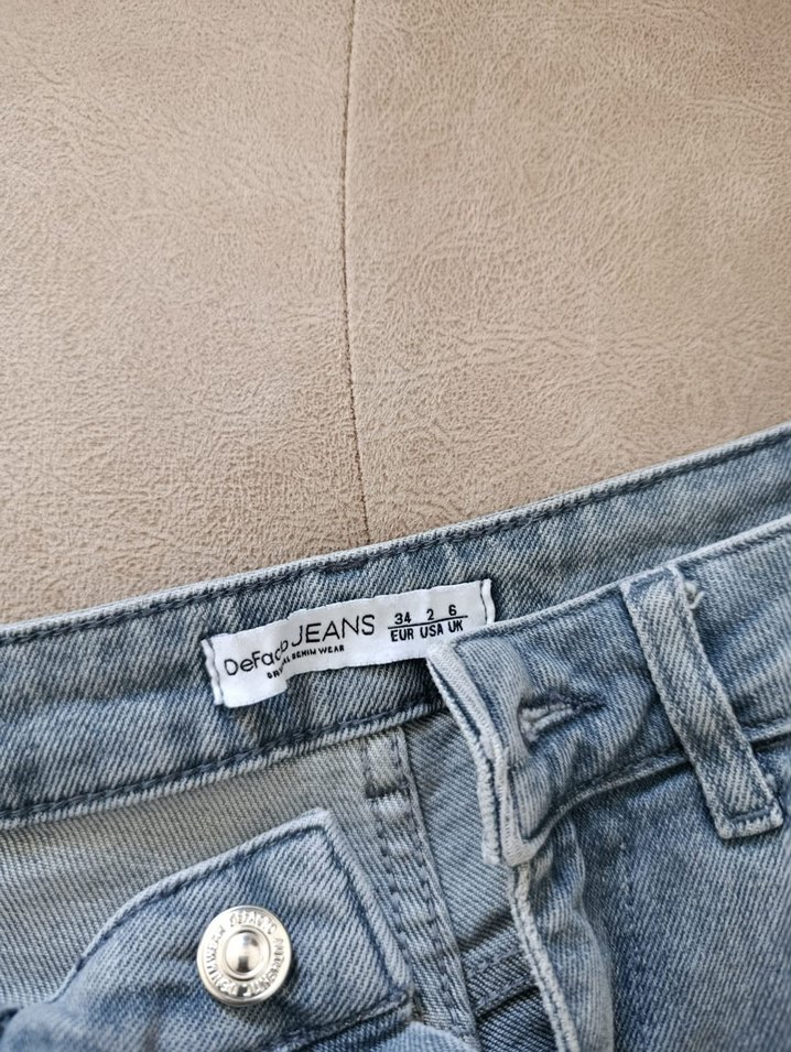 Gri Regular Fit Kadın Denim Pantolon - Görsel 4