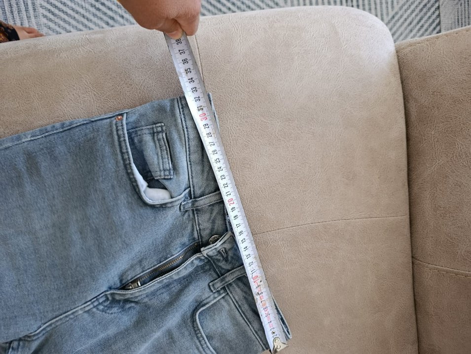 Gri Regular Fit Kadın Denim Pantolon - Görsel 3