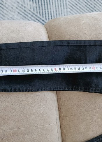 Siyah Dar Kesim Midi Kadın Kot Pantolon - Görsel 5