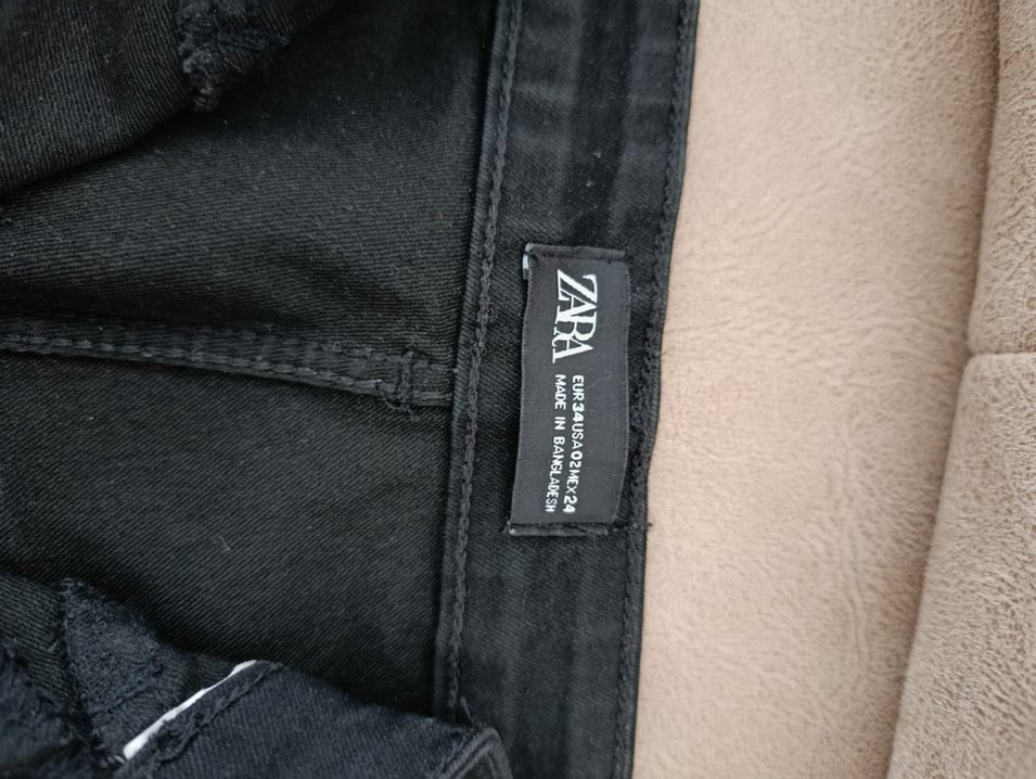 Siyah Dar Kesim Midi Kadın Kot Pantolon - Görsel 4