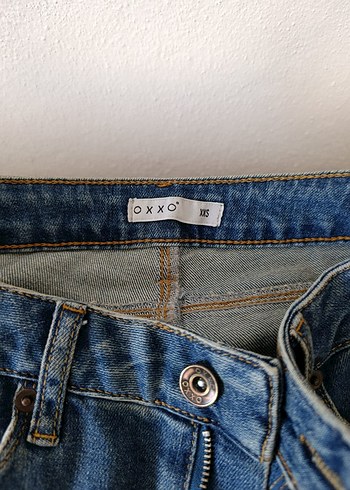Kadın Mavi Bol Kesim Denim Pantolon - Görsel 5