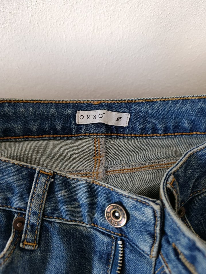 Kadın Mavi Bol Kesim Denim Pantolon - Görsel 5