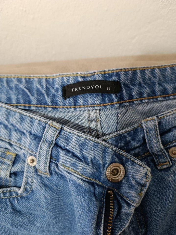 bol paçalı trendyol pantolon - Görsel 4