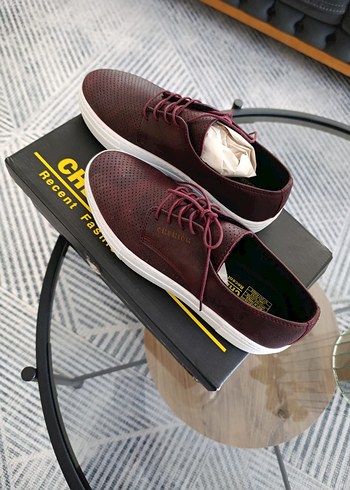 Bordo Bağcıklı Erkek Günlük Spor Ayakkabı - Görsel 3