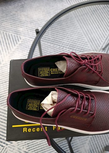 Bordo Bağcıklı Erkek Günlük Spor Ayakkabı - Görsel 2